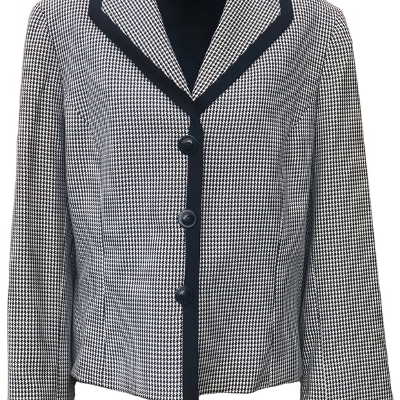 Evan Picone Houndstooth Blazer Size 18 - Picture 3 of 12